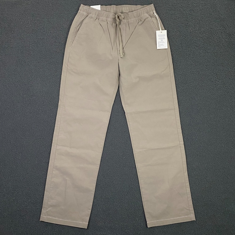 Katin Surfside Pant Mens Small Vintage Khaki Elastic Waist Drawstring Surf Skate